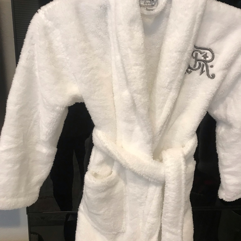 Toddler size plush/terry Robe with belt.